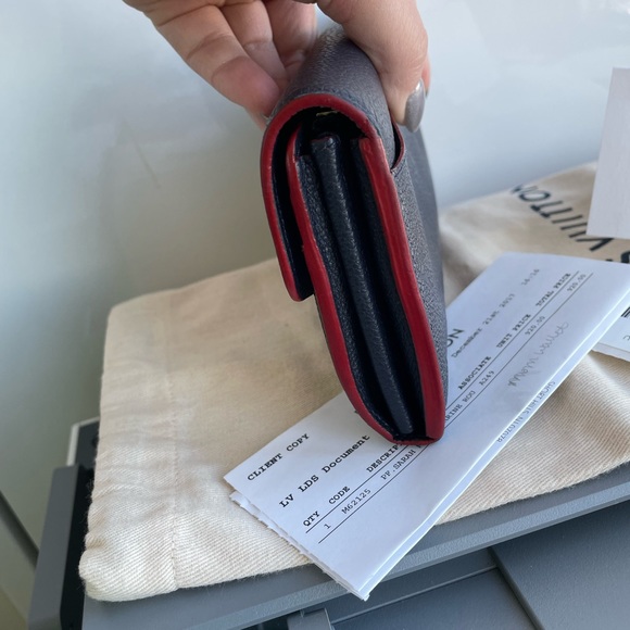 Louis Vuitton Sarah Wallet in Marine Rouge - Picture 8 of 14